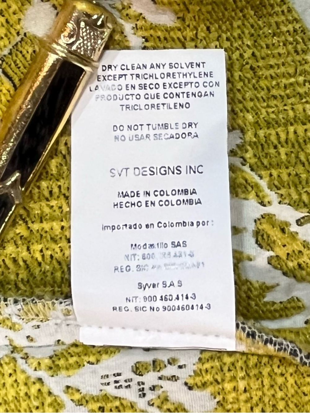 Silvia Tcherassi Yellow & Gray Plaid Floral Trousers - Picture 13 of 13